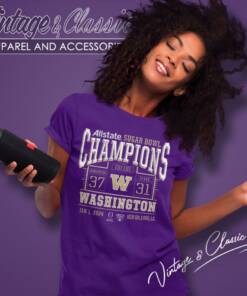 2024 Washington Huskies College Football Playoff Sugar Bowl Champions Score Women T Shirt