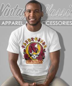 Arizona Cardinals Grateful Dead Roses Dancing Bears T Shirt