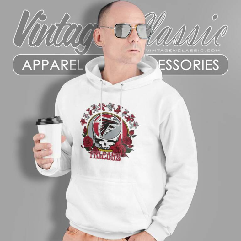 Atlanta Falcons Grateful Dead Roses Dancing Bears Hoodie Atlanta Falcons Grateful Dead Roses Dancing Bears Hoodie