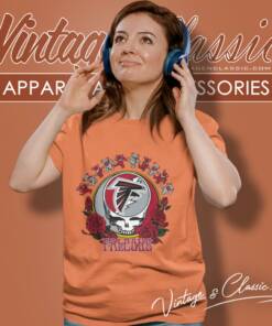 Atlanta Falcons Grateful Dead Roses Dancing Bears Women T Shirt