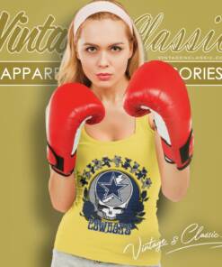 Dallas Cowboys Grateful Dead Roses Dancing Bears Tank Top Racerback