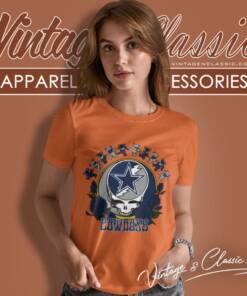 Dallas Cowboys Grateful Dead Roses Dancing Bears Women T Shirt