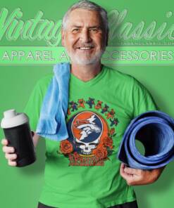 Denver Broncos Grateful Dead Roses Dancing Bears V Neck TShirt