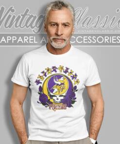 Minnesota Vikings Grateful Dead Roses Dancing Bears T Shirt