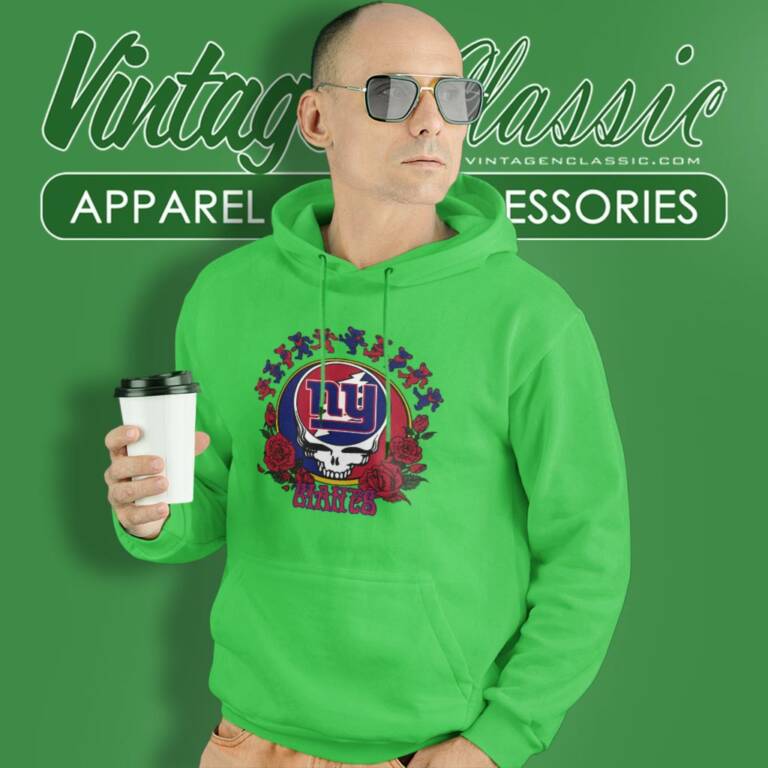 New York Giants Grateful Dead Roses Dancing Bears Hoodie New York Giants Grateful Dead Roses Dancing Bears Hoodie