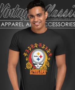 Pittsburgh Steelers Grateful Dead Roses Dancing Bears T Shirt