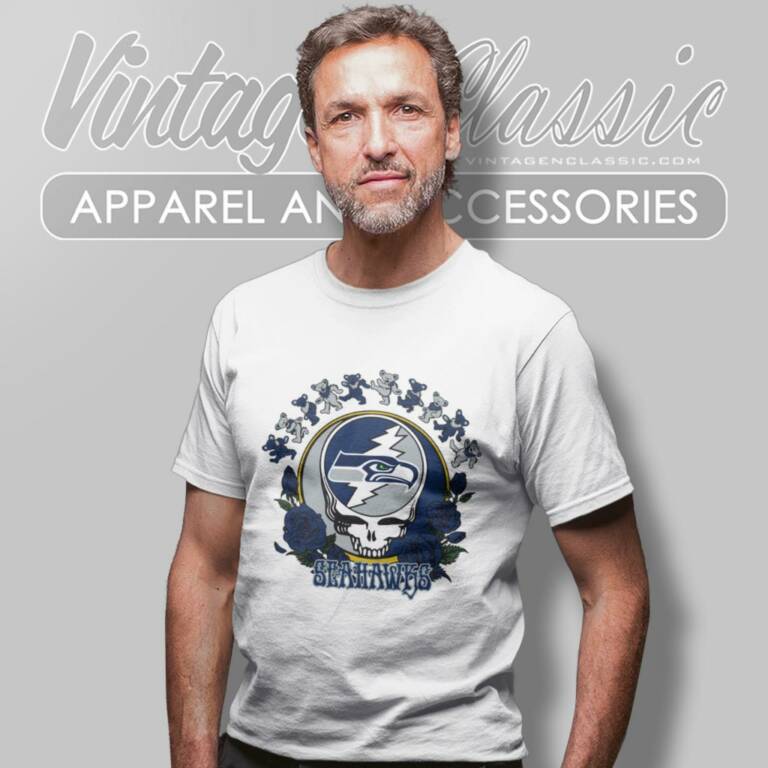 Seattle Seahawks Grateful Dead Roses Dancing Bears T Shirt Seattle Seahawks Grateful Dead Roses Dancing Bears T Shirt