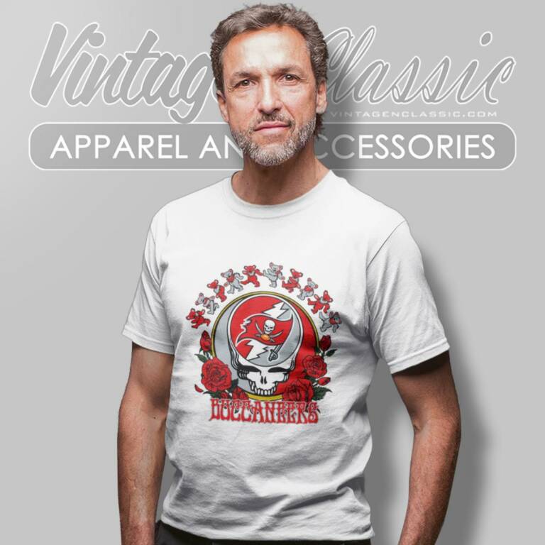 Tampa Bay Buccaneers Grateful Dead Roses Dancing Bears T Shirt Tampa Bay Buccaneers Grateful Dead Roses Dancing Bears T Shirt