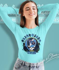 Tennessee Titans Grateful Dead Roses Dancing Bears Long Sleeve Tee