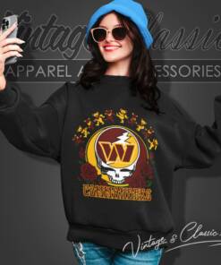 Washington Commanders Grateful Dead Roses Dancing Bears Sweatshirt