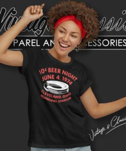 10 Cents Beer Night June 4 1974 Cleveland Ohio Women T Shirt