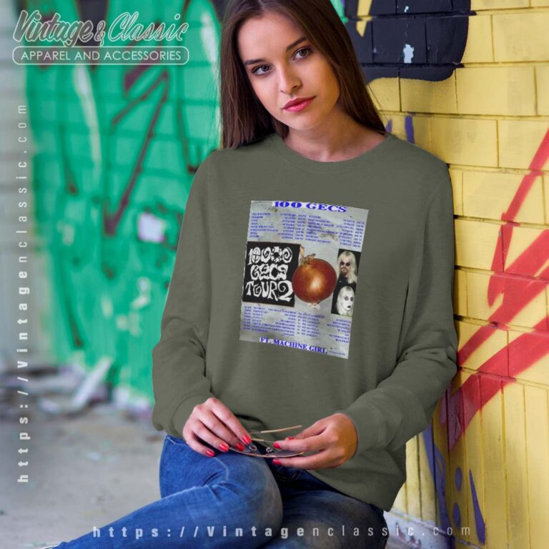 10000 Gecs Tour 2 Poster Sweetshirt 10000 Gecs Tour 2 Poster Sweetshirt