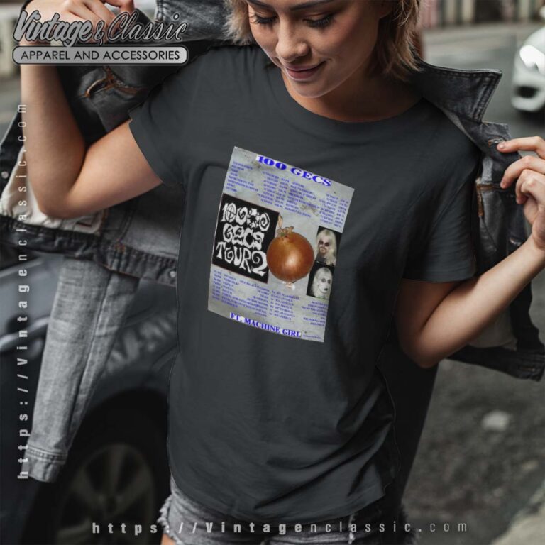 10000 Gecs Tour 2 Poster Tshirt Women 10000 Gecs Tour 2 Poster Tshirt Women