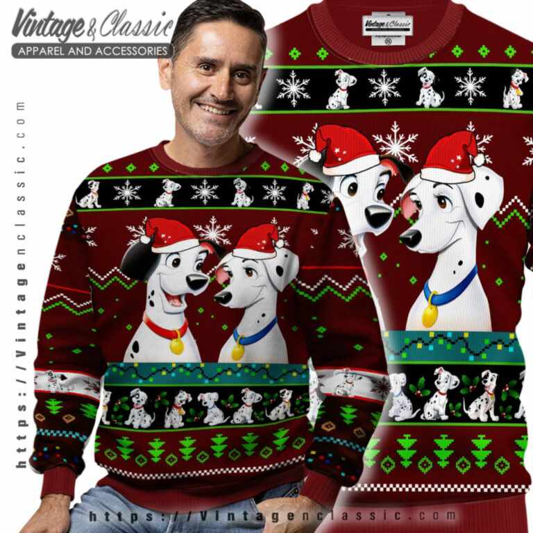 101 Dalmatians Xmas Ugly Christmas Sweater Men Ugly Sweater 101 Dalmatians Xmas Ugly Christmas Sweater Men Ugly Sweater