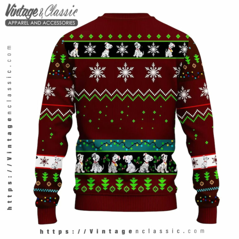 101 Dalmatians Xmas Ugly Christmas Sweater back Ugly Sweater 101 Dalmatians Xmas Ugly Christmas Sweater back Ugly Sweater