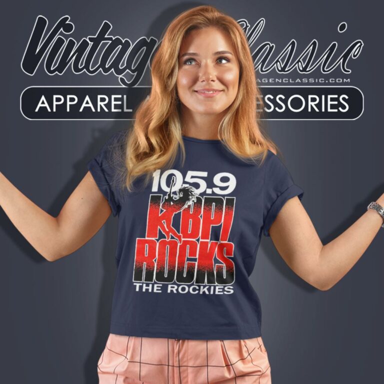 105 9 1079 Kbpi Rocks The Rockies Women T Shirt 105 9 1079 Kbpi Rocks The Rockies Women T Shirt