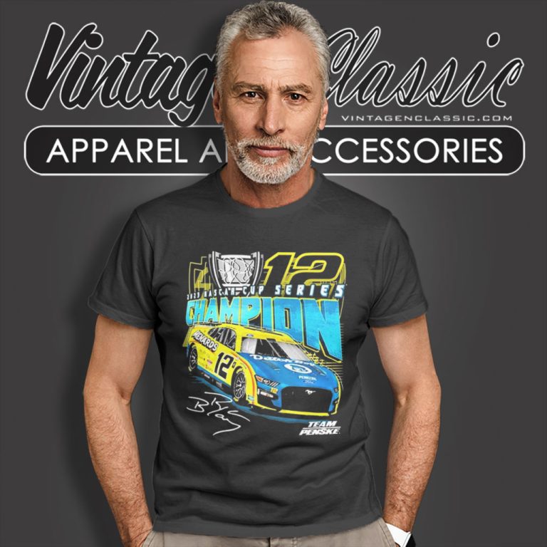 12 Ryan Blaney 2023 Nascar Cup Series Champion Signature T Shirt 12 Ryan Blaney 2023 Nascar Cup Series Champion Signature T Shirt