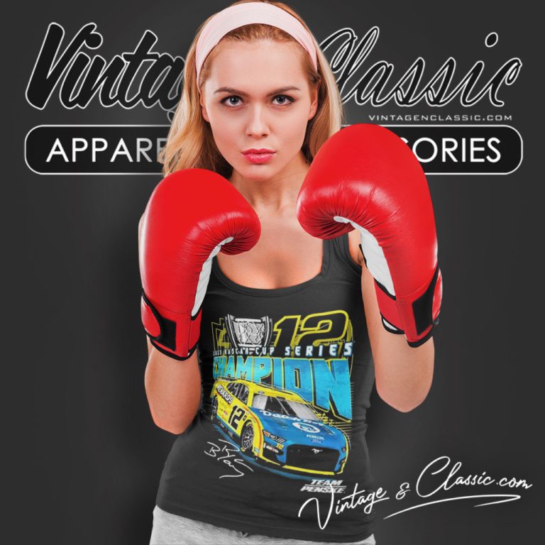 12 Ryan Blaney 2023 Nascar Cup Series Champion Signature Tank Top Racerback 12 Ryan Blaney 2023 Nascar Cup Series Champion Signature Tank Top Racerback