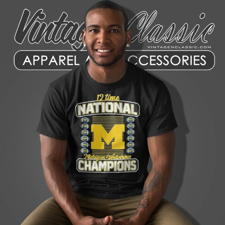 12 Time National Champions Michigan Wolverines College Football Playoff 2023 T Shirt 12 Time National Champions Michigan Wolverines College Football Playoff 2023 T Shirt