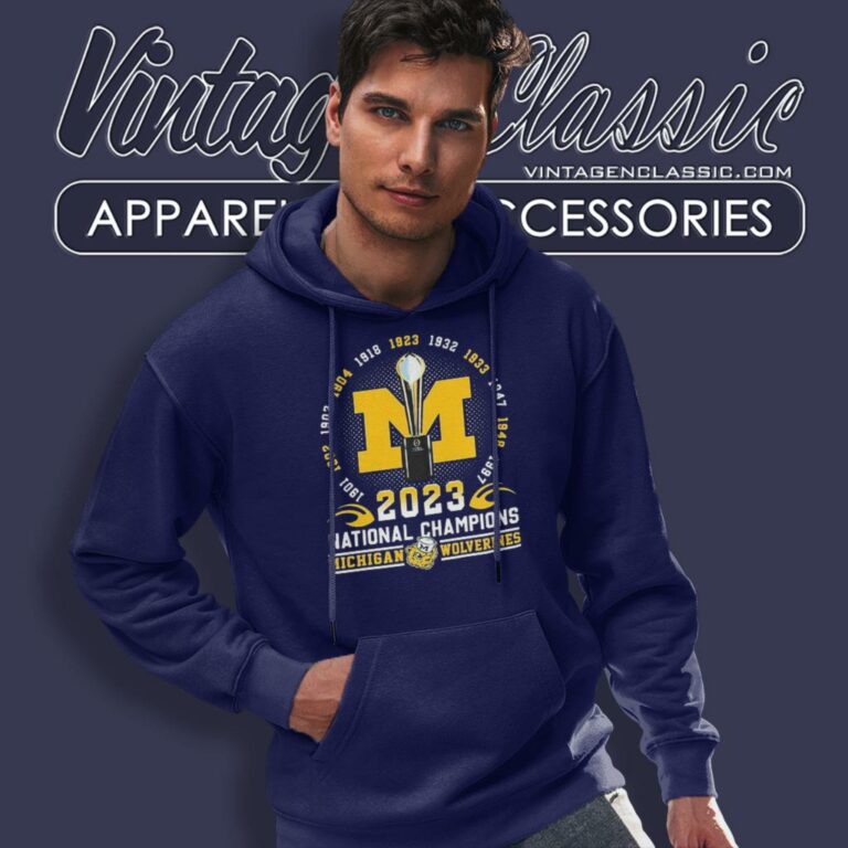 12 Time National Champions Trophy Michigan Football Hoodie 12 Time National Champions Trophy Michigan Football Hoodie