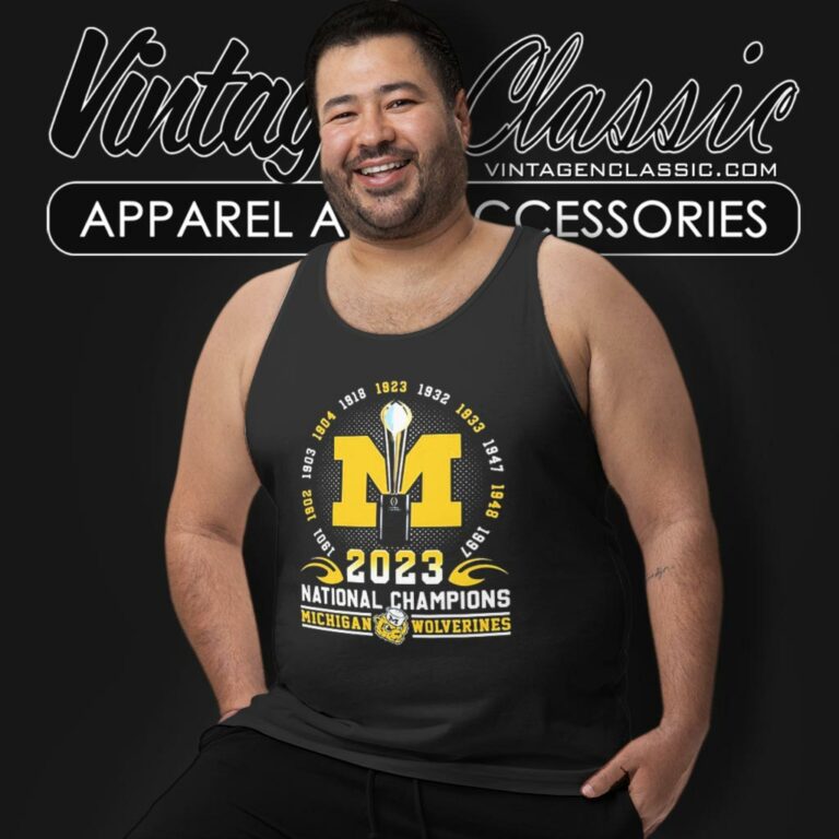 12 Time National Champions Trophy Michigan Football Tank Top Racerback 12 Time National Champions Trophy Michigan Football Tank Top Racerback