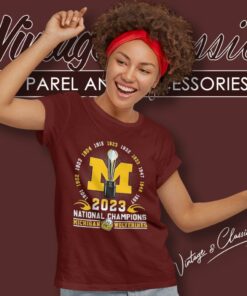 12 Time National Champions Trophy Michigan Football Shirt 6 12 Time National Champions Trophy Michigan Football Women T Shirt
