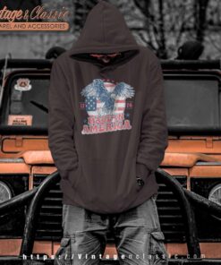 1776 Made In America Shirt Bald Eagle Independence Day Hoodie