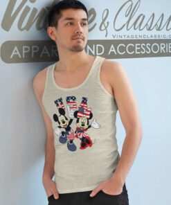 1776 Mickey Minne 4th Of July Flag 1776 Mickey Minnie 4th Of July Flag Tank Top Racerback