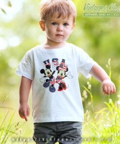1776 Mickey Minne 4th Of July Flag 1776 Mickey Minnie 4th Of July Flag kids Tshirt