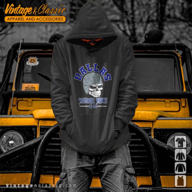 1960 Savage Skull Dallas Cowboys Hoodie 1960 Savage Skull Dallas Cowboys Hoodie