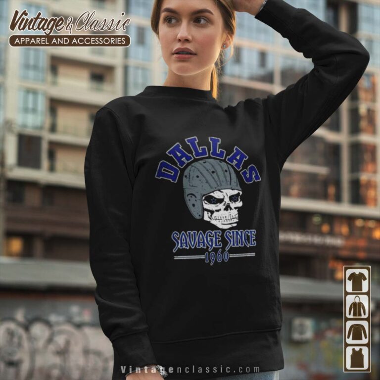 1960 Savage Skull Dallas Cowboys Sweatshirt 1960 Savage Skull Dallas Cowboys Sweatshirt