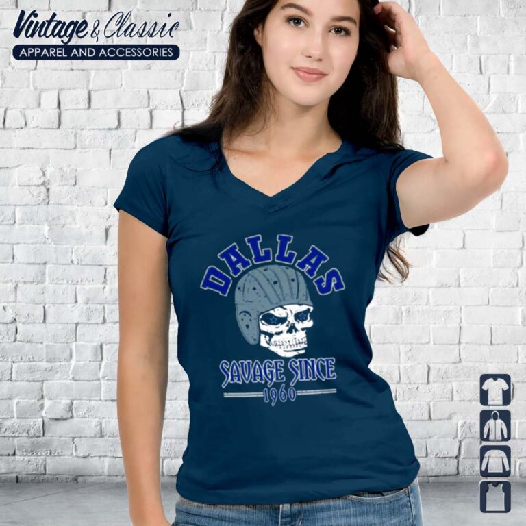1960 Savage Skull Dallas Cowboys vneck 1960 Savage Skull Dallas Cowboys vneck
