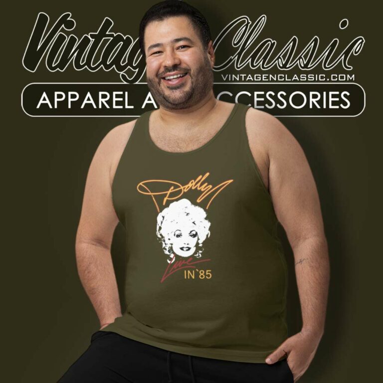 1985 Dolly Parton Live Tank Top Racerback 1985 Dolly Parton Live Tank Top Racerback
