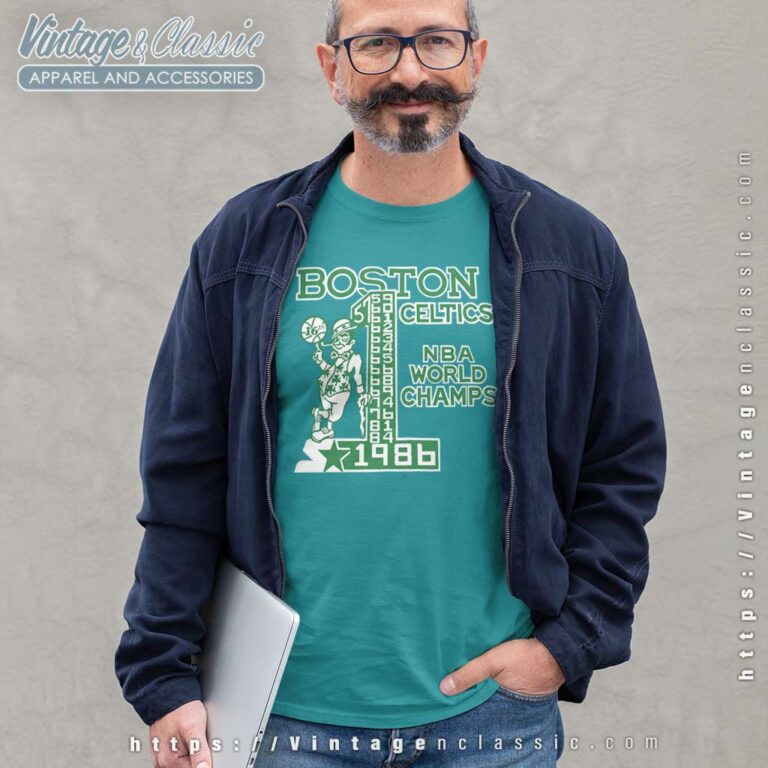 1986 Boston Celtics Starter Nba World Champions Long Sleeve Tee 1986 Boston Celtics Starter Nba World Champions Long Sleeve Tee