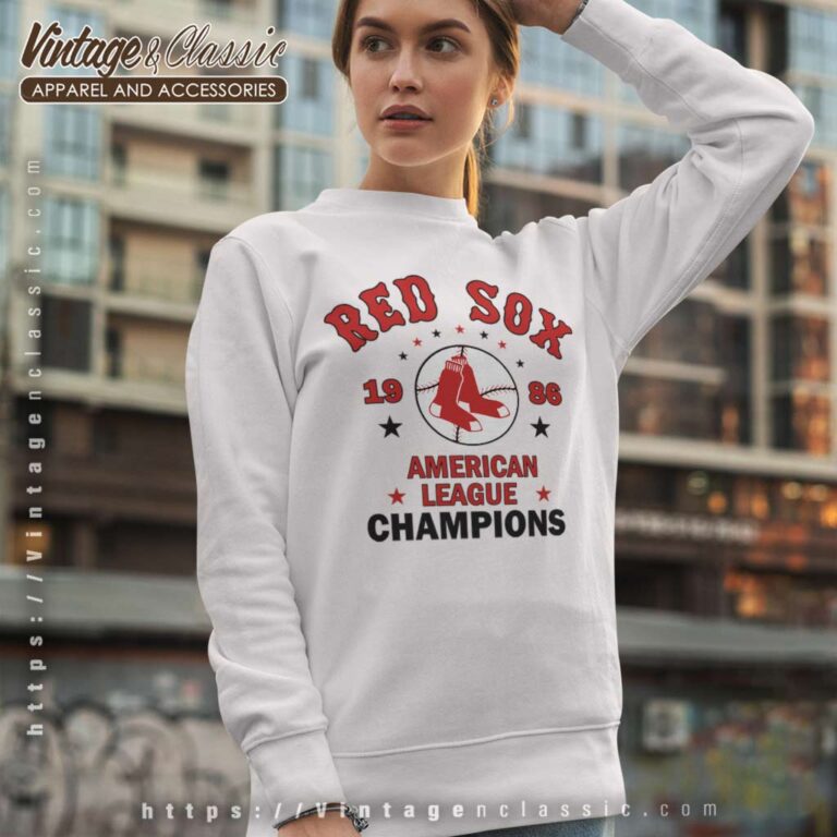 1986 Boston Red Sox American League Champions Logo Sweatshirt 1986 Boston Red Sox American League Champions Logo Sweatshirt