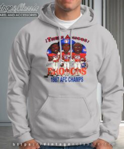 1987 Afc Champions Denver Broncos Three Amigos Hoodie