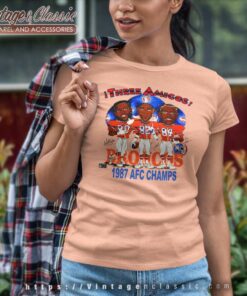 1987 Afc Champions Denver Broncos Three Amigos Women TShirt