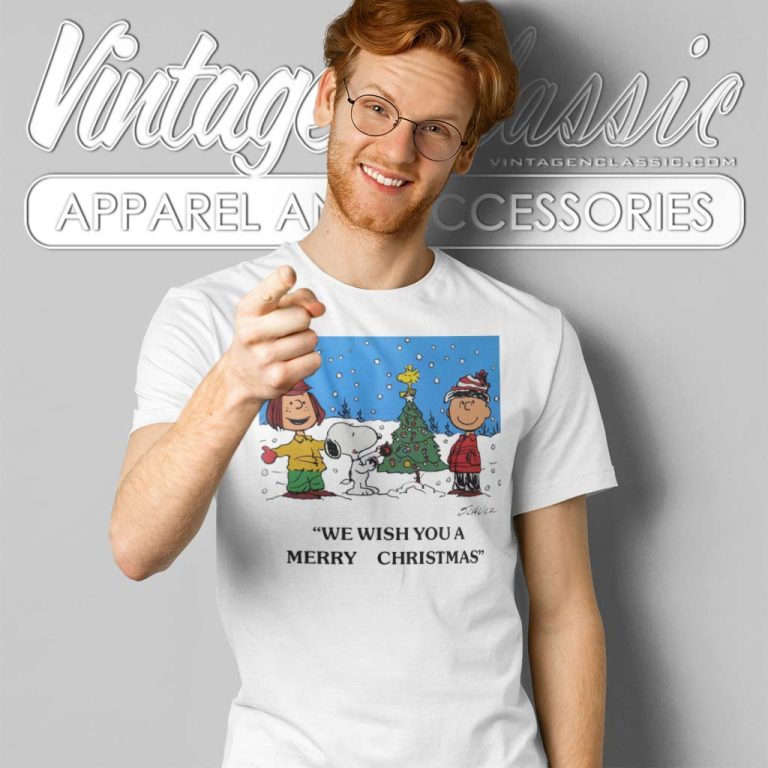 1987 Peanuts We Wish You A Merry Christmas T Shirt 1987 Peanuts We Wish You A Merry Christmas T Shirt