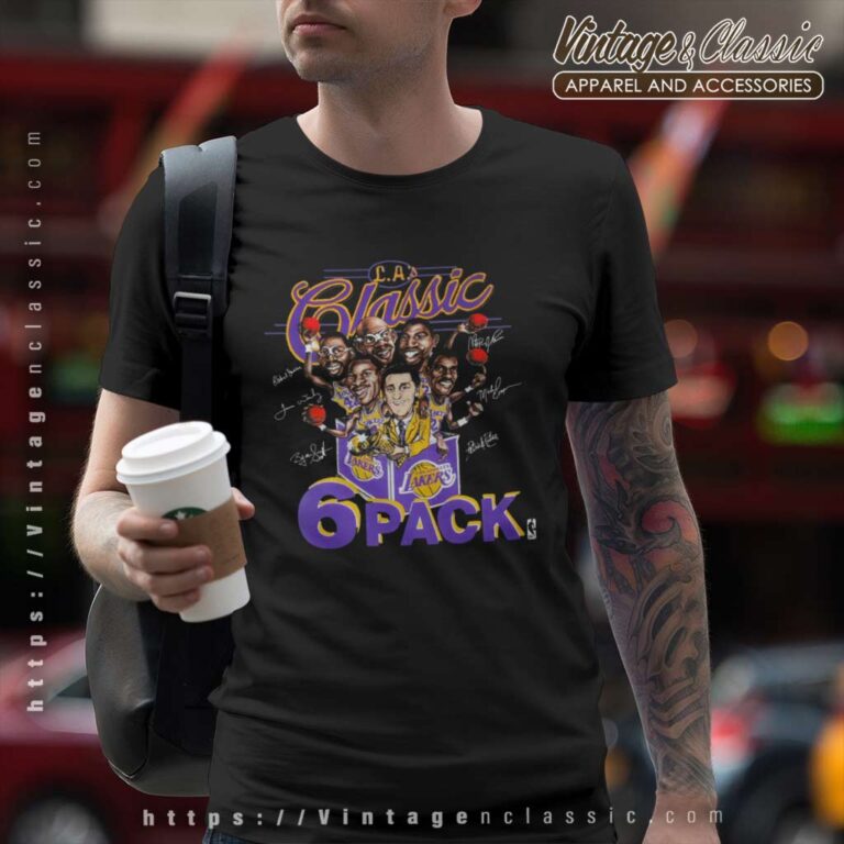 1988 Los Angeles Lakers Classic 6 Pack T Shirt 1988 Los Angeles Lakers Classic 6 Pack T Shirt