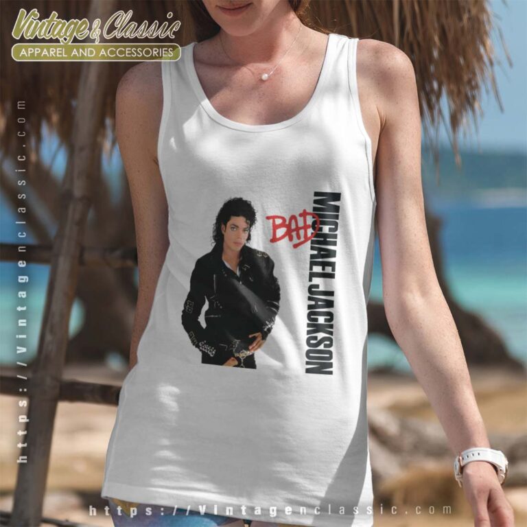 1988 Michael Jackson Bad album Raceback Tank 1988 Michael Jackson Bad album Raceback Tank