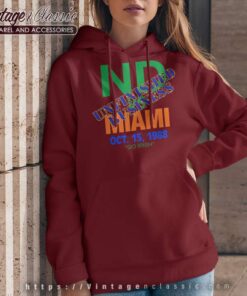 1988 Notre Dame Vs Miami Football Hoodie