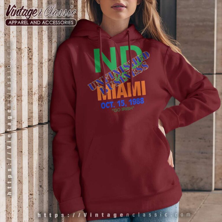 1988 Notre Dame Vs Miami Football Hoodie 1988 Notre Dame Vs Miami Football Hoodie