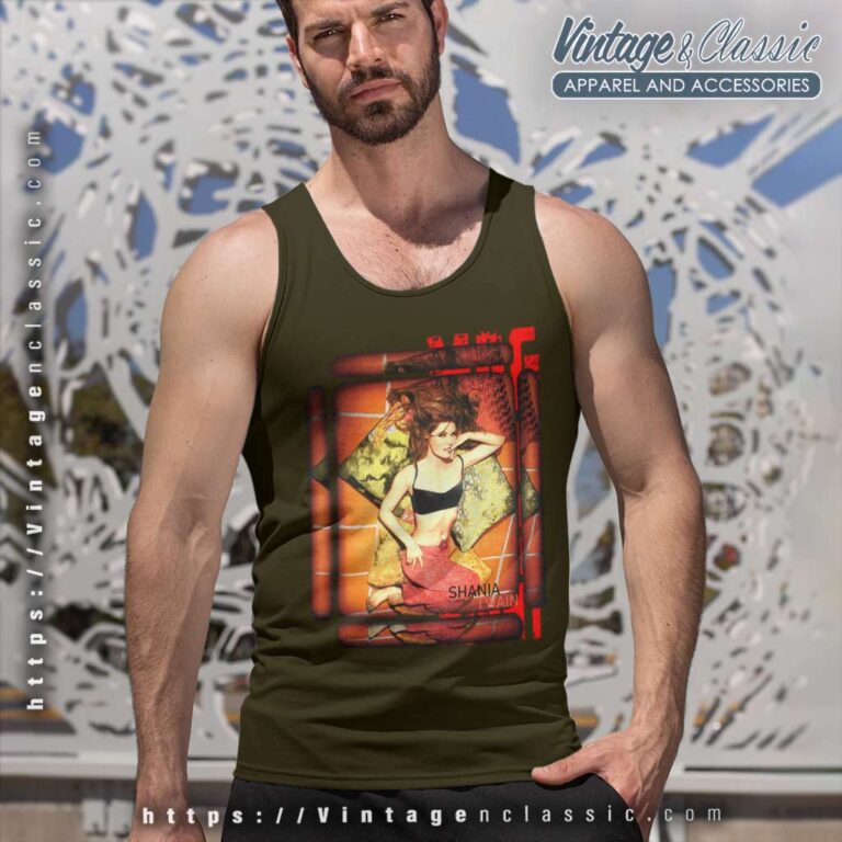 1988 Shania Twain Come On Over Tour Tank Top Racerback 1988 Shania Twain Come On Over Tour Tank Top Racerback