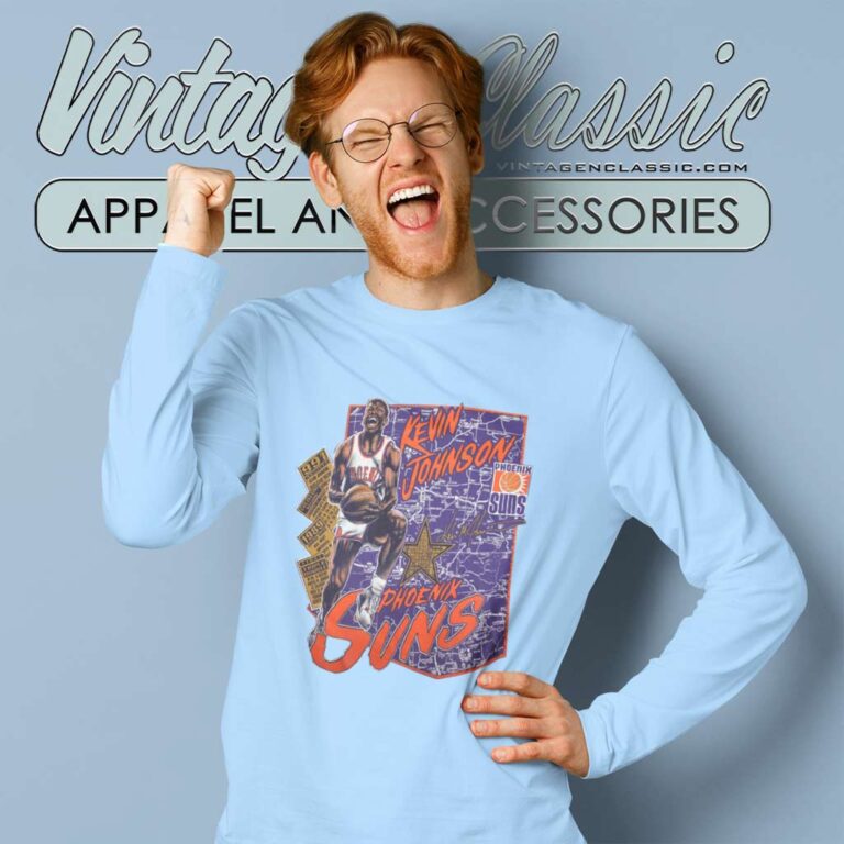 1989 Kevin Johnson Phoenix Suns Vintage Long Sleeve Tee 1989 Kevin Johnson Phoenix Suns Vintage Long Sleeve Tee