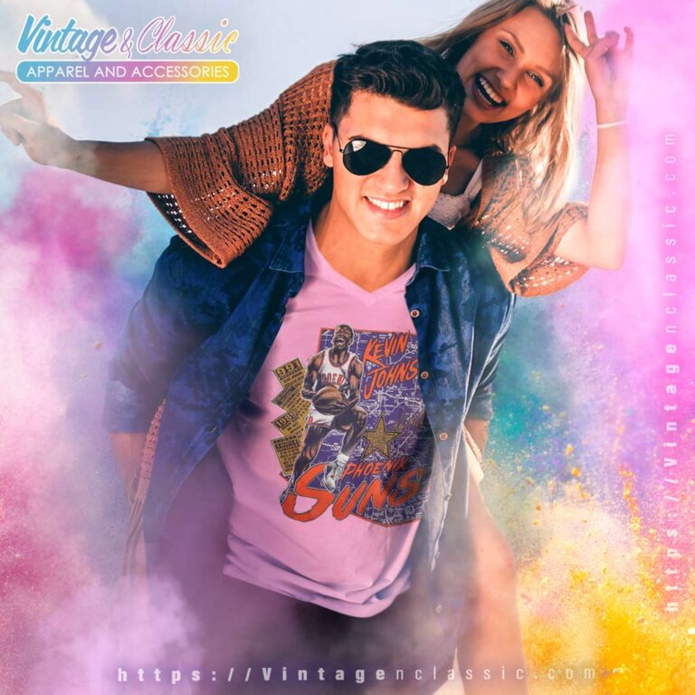 1989 Kevin Johnson Phoenix Suns Vintage V Neck TShirt 1989 Kevin Johnson Phoenix Suns Vintage V Neck TShirt