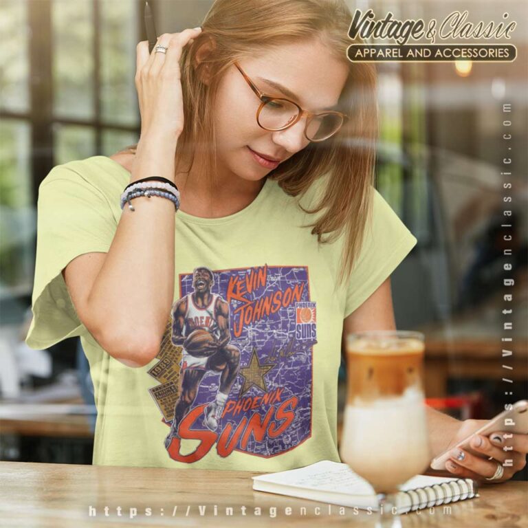 1989 Kevin Johnson Phoenix Suns Vintage Women TShirt 1989 Kevin Johnson Phoenix Suns Vintage Women TShirt
