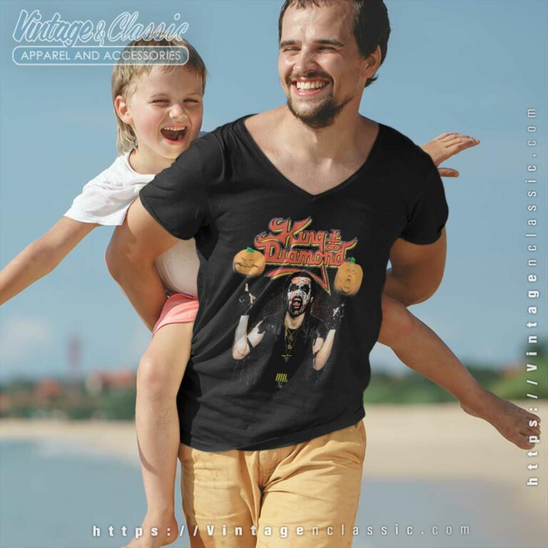 1989 King Diamond Halloween V Neck TShirt 1989 King Diamond Halloween V Neck TShirt