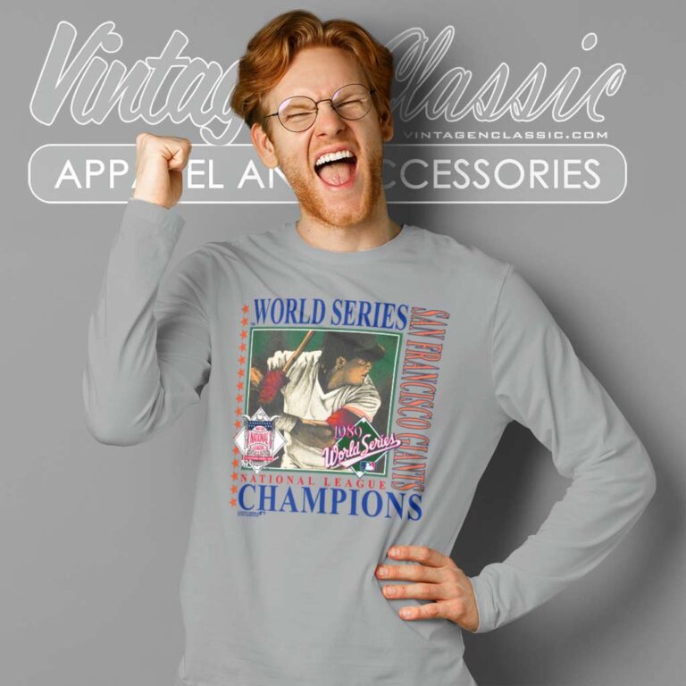 1989 San Francisco Giants National League Champion Long Sleeve Tee 1989 San Francisco Giants National League Champion Long Sleeve Tee