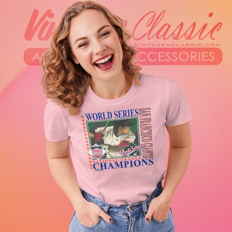 1989 San Francisco Giants National League Champion Women TShirt 1989 San Francisco Giants National League Champion Women TShirt