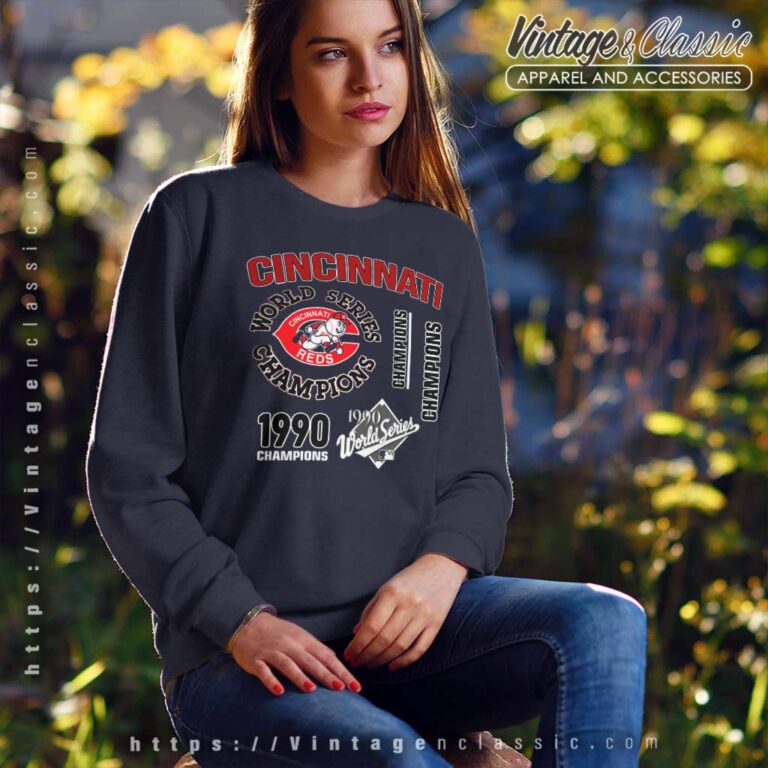 1990 Cincinnati Reds World Series Champion Sweatshirt 1990 Cincinnati Reds World Series Champion Sweatshirt